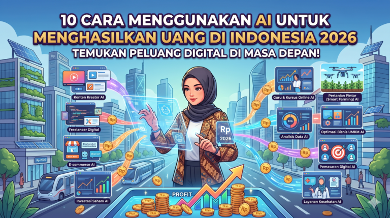10 Cara Menggunakan AI untuk Menghasilkan Uang di Indonesia 2026 (Panduan Lengkap)